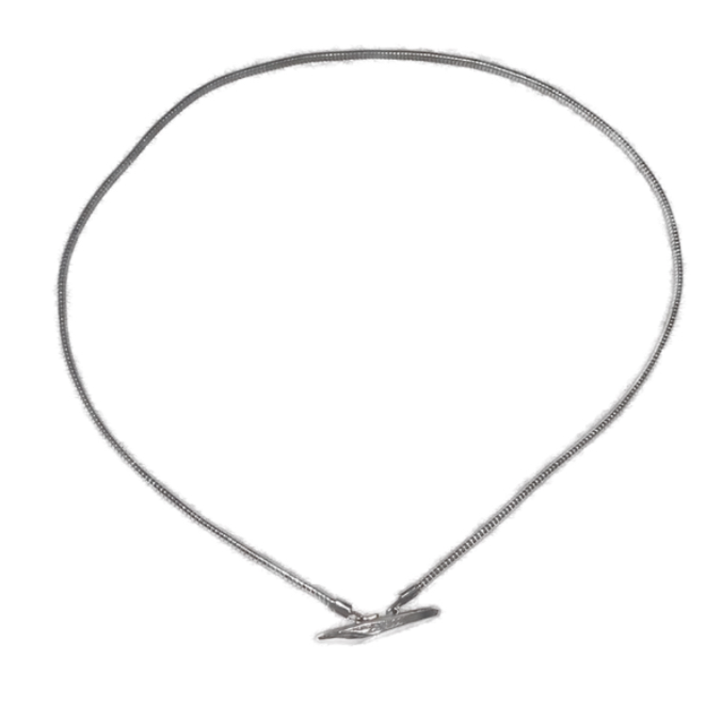 Vintage Hollywood Glam Silver Tone Skinny Stretch Belt